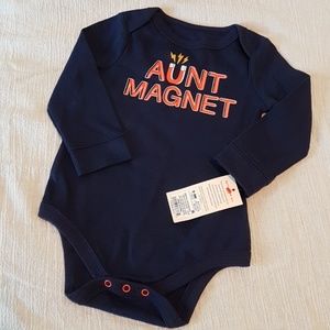 "Aunt Magnet" Long Sleeve Bodysuit